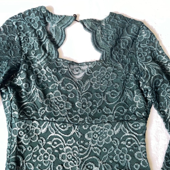🇺🇦Lace  Cocktail dress Dark Green Exclusive - Picture 8 of 10